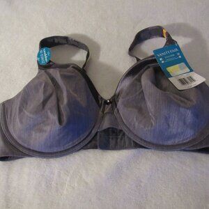 Vanity Fair Illumination Dark Gray Bra  40DD  NWT